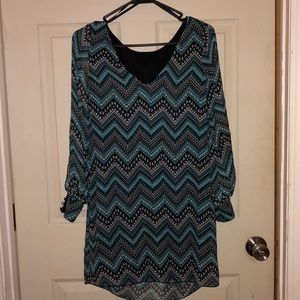 Cute Chervon printed dress